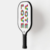 SlipperyJoe's Abstimmung Liebe Gleichstellung Gay Pickleball Schläger (Links)