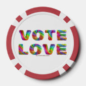 SlipperyJoe's Abstimmung Liebe Gleichstellung Gay Pokerchips (Rückseite)