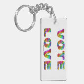 SlipperyJoe's Abstimmung Liebe Gleichstellung Gay  Schlüsselanhänger (Vorderseite links)