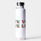 SlipperyJoe's Abstimmung Liebe Gleichstellung Gay Trinkflasche (Rechts)