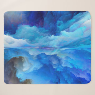 SlipperyJoe's abstrakte Wolkengemälde farbenfrohe  Sherpadecke
