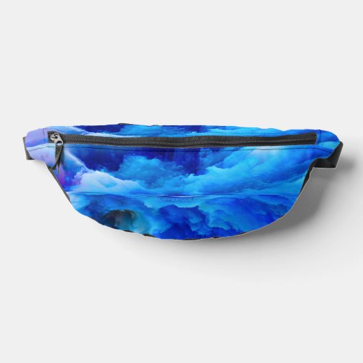SlipperyJoe's abstraktes Cloud-Kunstwerk, farbenfr Bauchtasche (Ablage )