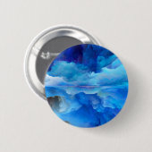 SlipperyJoe's abstraktes Cloud-Kunstwerk, farbenfr Button (Vorne & Hinten)