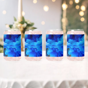 SlipperyJoe's abstraktes Cloud-Kunstwerk, farbenfr Dosenglas