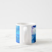 SlipperyJoe's abstraktes Cloud-Kunstwerk, farbenfr Espressotasse (Rückseite)