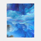SlipperyJoe's abstraktes Cloud-Kunstwerk, farbenfr Fleecedecke (Vorderseite)