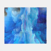 SlipperyJoe's abstraktes Cloud-Kunstwerk, farbenfr Fleecedecke (Vorderseite (Horizontal))