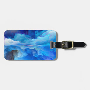 SlipperyJoe's abstraktes Cloud-Kunstwerk, farbenfr Gepäckanhänger