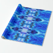 SlipperyJoe's abstraktes Cloud-Kunstwerk, farbenfr Geschenkpapier (Ungerollt)