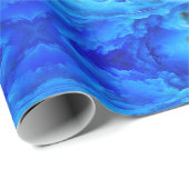 SlipperyJoe's abstraktes Cloud-Kunstwerk, farbenfr Geschenkpapier (Rolleneckpunkt)