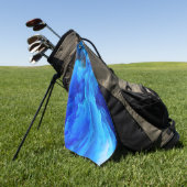 SlipperyJoe's abstraktes Cloud-Kunstwerk, farbenfr Golfhandtuch (Gras)