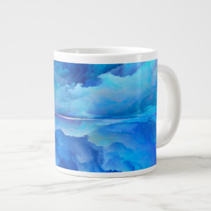 SlipperyJoe's abstraktes Cloud-Kunstwerk, farbenfr Jumbo-Tasse