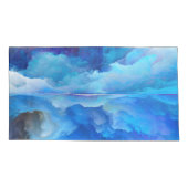 SlipperyJoe's abstraktes Cloud-Kunstwerk, farbenfr Kissenbezug (Rückseite)