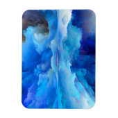 SlipperyJoe's abstraktes Cloud-Kunstwerk, farbenfr Magnet (Vertikal)