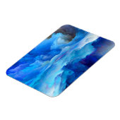 SlipperyJoe's abstraktes Cloud-Kunstwerk, farbenfr Magnet (Linke Seite)