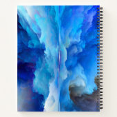 SlipperyJoe's abstraktes Cloud-Kunstwerk, farbenfr Notizblock (Rückseite)