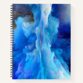 SlipperyJoe's abstraktes Cloud-Kunstwerk, farbenfr Notizblock (Vorderseite)