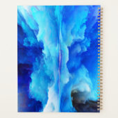 SlipperyJoe's abstraktes Cloud-Kunstwerk, farbenfr Planer (Rückseite)