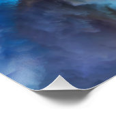 SlipperyJoe's abstraktes Cloud-Kunstwerk, farbenfr Poster (Ecke)