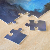 SlipperyJoe's abstraktes Cloud-Kunstwerk, farbenfr Puzzle (Seite)