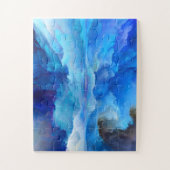 SlipperyJoe's abstraktes Cloud-Kunstwerk, farbenfr Puzzle (Vertikal)