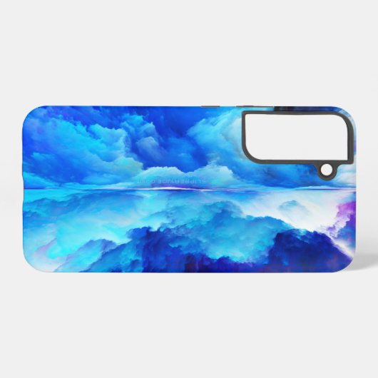 SlipperyJoe's abstraktes Cloud-Kunstwerk, farbenfr Samsung Galaxy Hülle (Rückseite (Horizontal))