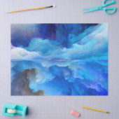 SlipperyJoe's abstraktes Cloud-Kunstwerk, farbenfr Seidenpapier (Basteln)