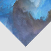 SlipperyJoe's abstraktes Cloud-Kunstwerk, farbenfr Seidenpapier (Detail)