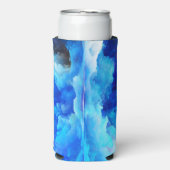 SlipperyJoe's abstraktes Cloud-Kunstwerk, farbenfr Selters Dosenkühler (Seltzer Vorderseite)