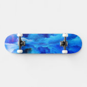 SlipperyJoe's abstraktes Cloud-Kunstwerk, farbenfr Skateboard (Horizontal)