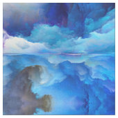 SlipperyJoe's abstraktes Cloud-Kunstwerk, farbenfr Stoff (Nahaufnahme)