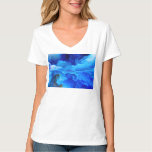 SlipperyJoe's abstraktes Cloud-Kunstwerk, farbenfr T-Shirt
