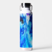 SlipperyJoe's abstraktes Cloud-Kunstwerk, farbenfr Trinkflasche (Vorne)