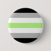 SlipperyJoe's Agender Pride Flag Gay Geschenke LGB Button (Vorderseite)