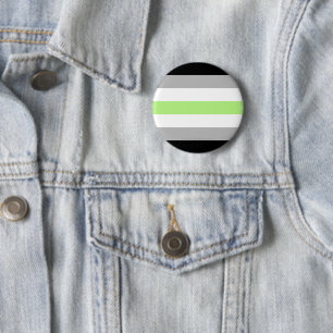 SlipperyJoe's Agender Pride Flag Gay Geschenke LGB Button
