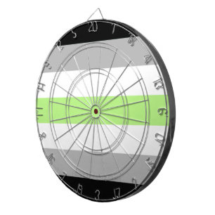 SlipperyJoe's Agender Pride Flag Gay Geschenke LGB Dartscheibe