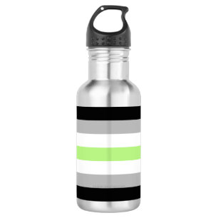 SlipperyJoe's Agender Pride Flag Gay Geschenke LGB Edelstahlflasche