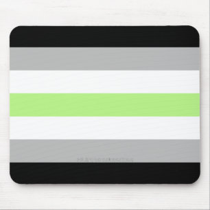 SlipperyJoe's Agender Pride Flag Gay Geschenke LGB Mousepad