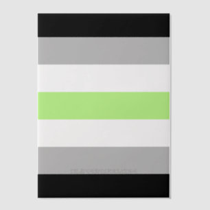 SlipperyJoe's Agender Pride Flag Gay Geschenke LGB Pergament Einladungen