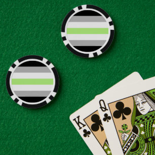 SlipperyJoe's Agender Pride Flag Gay Geschenke LGB Pokerchips