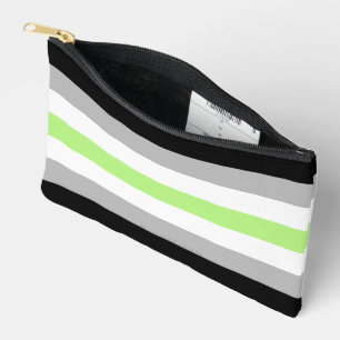 SlipperyJoe's Agender Pride Flag Gay Geschenke LGB Zubehörtasche