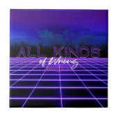 SlipperyJoe's allerlei falsche, fette 3D-Text Retr Fliese (Vorderseite)