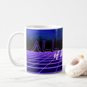 SlipperyJoe's allerlei falsche, fette 3D-Text Retr Kaffeetasse