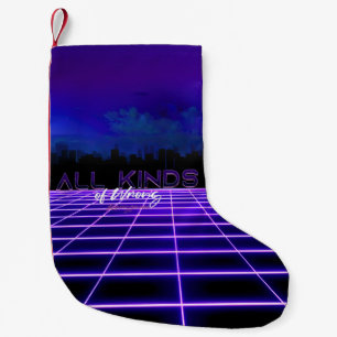SlipperyJoe's allerlei falsche, fette 3D-Text Retr Kleiner Weihnachtsstrumpf