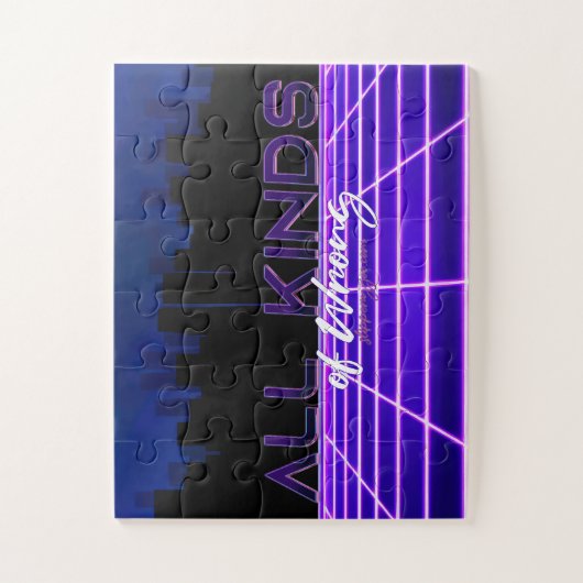 SlipperyJoe's allerlei falsche, fette 3D-Text Retr Puzzle (Vertikal)