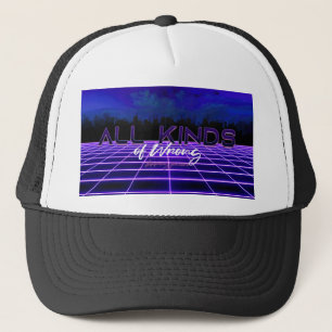 SlipperyJoe's allerlei falsche, fette 3D-Text Retr Truckerkappe