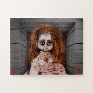 SlipperyJoe's alte Puppe Happy Halloween gruselige Puzzle