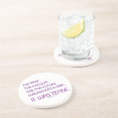 SlipperyJoe's angespanntes Wort über die Zukunft l Getränkeuntersetzer (Seite)