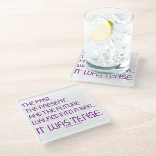 SlipperyJoe's angespanntes Wort über die Zukunft l Glasuntersetzer