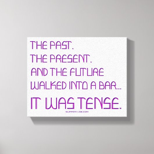 SlipperyJoe's angespanntes Wort über die Zukunft l Leinwanddruck (Vorderseite)